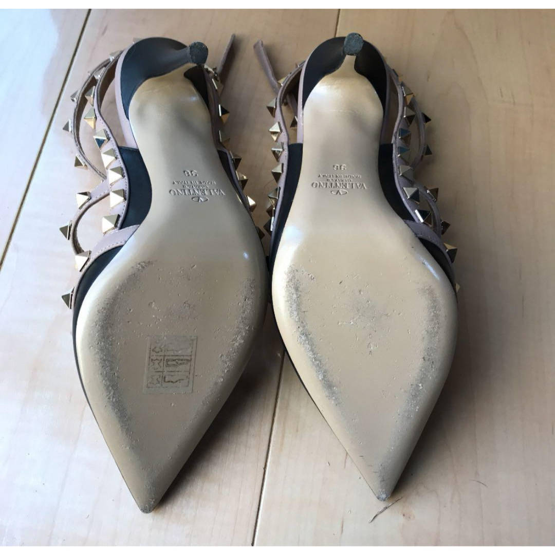 VALENTINO バレンティノ ロックスタッズアンクルストラップパンプス VALENTINO バレンティノ ロックスタッズアンクルストラップパンプス