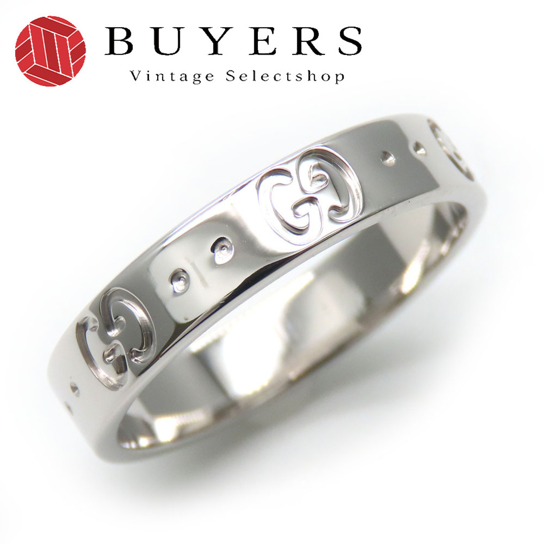 GUCCI - 【中古】 グッチ リング・指輪 アイコンリング 14 K18WG GUCCI - 【中古】 グッチ リング・指輪 アイコンリング 14 K18WG