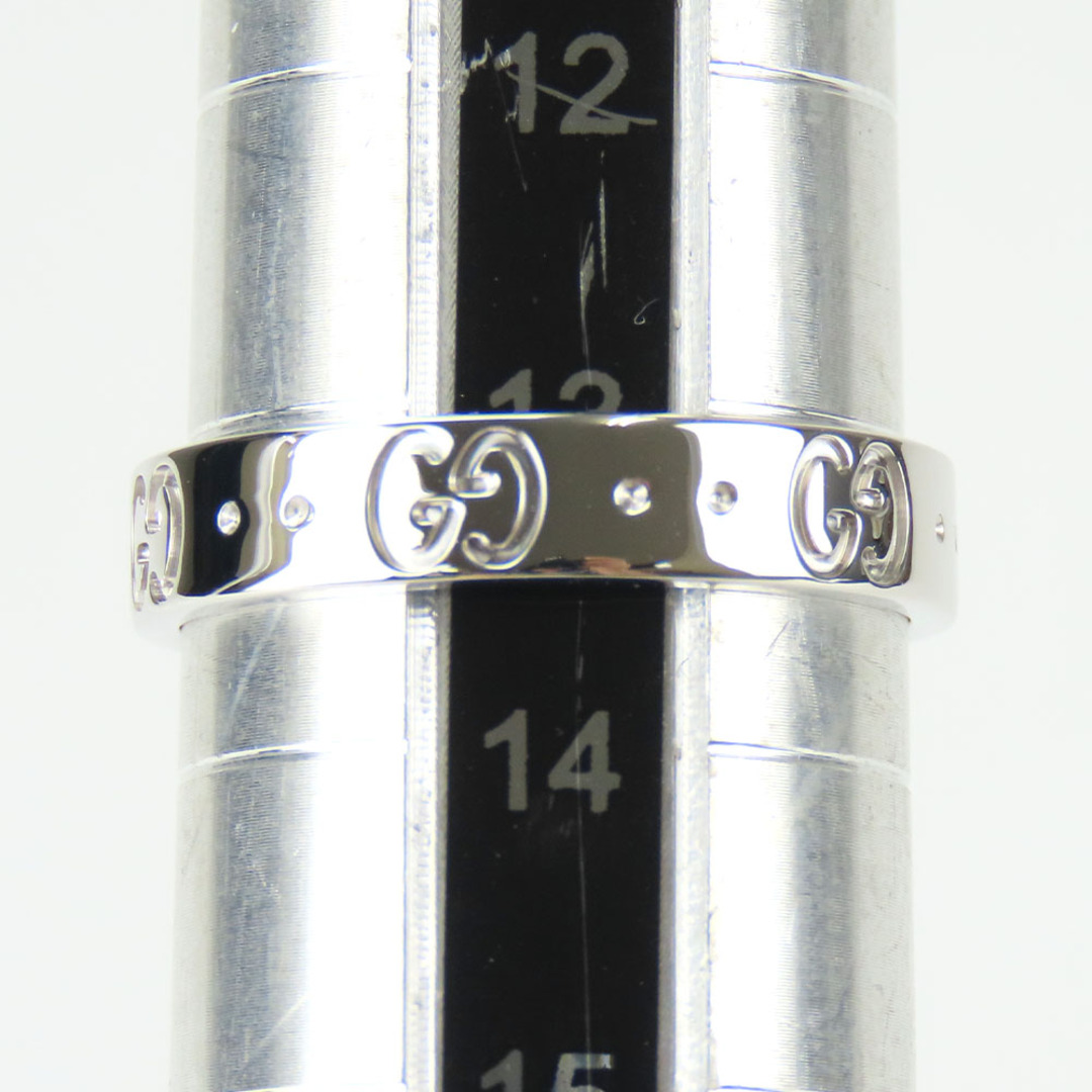 GUCCI - 【中古】 グッチ リング・指輪 アイコンリング 14 K18WG GUCCI - 【中古】 グッチ リング・指輪 アイコンリング 14 K18WG