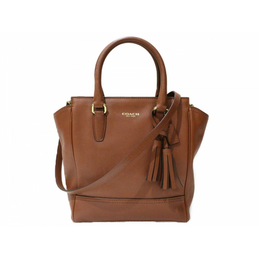 COACHコーチ ブラウン 2-wayレザー ショルダーバッグ COACHコーチ ブラウン 2-wayレザー ショルダーバッグ