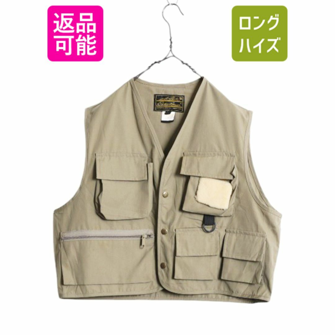 70s 80s エディバウアー フィッシング ベスト メンズ L 古着 70 70s 80s エディバウアー フィッシング ベスト メンズ L 古着 70