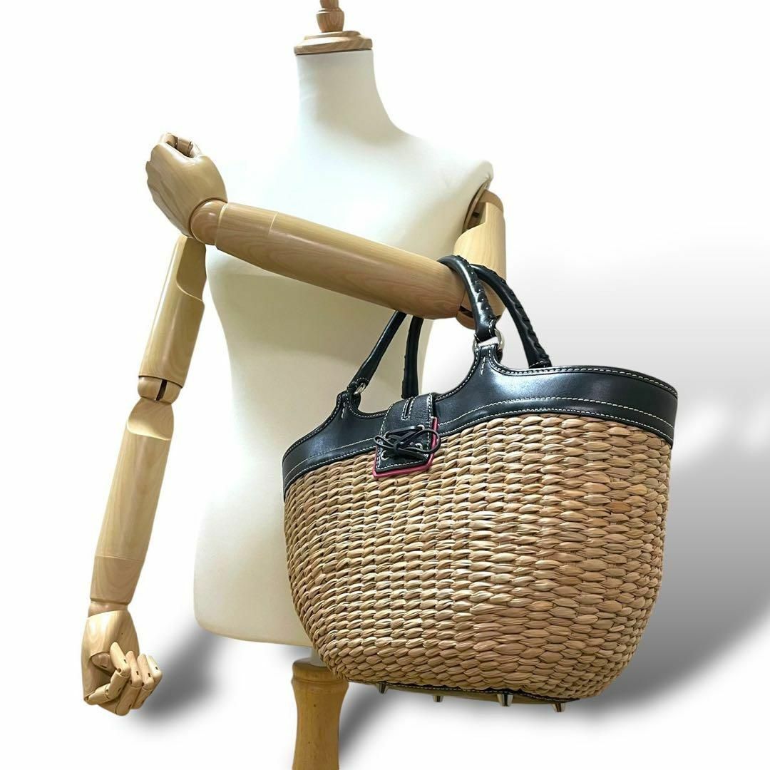 極美品 coach コーチ ハンドバッグ かご ソーホー レザー ブラック 極美品 coach コーチ ハンドバッグ かご ソーホー レザー ブラック