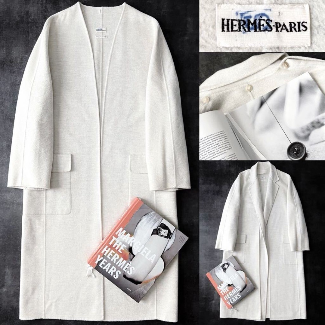 HERMES - エルメス マルジェラ期 ヴァルーズ ロングコート カシミヤ100% E4372