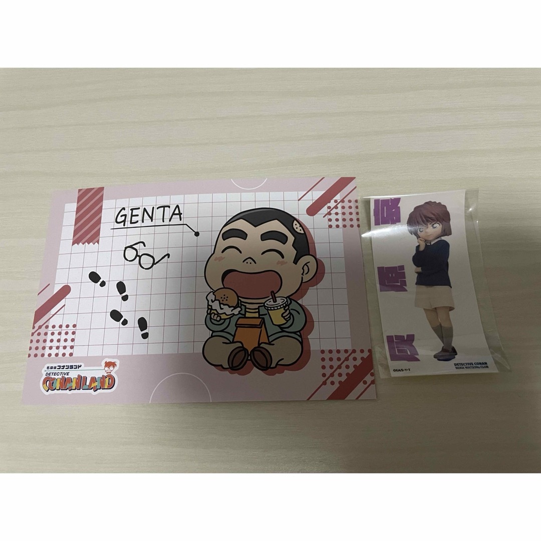 コナンランド 灰原哀 元太 ポストカード ステッカー エンタメ/ホビーのおもちゃ/ぬいぐるみ(キャラクターグッズ)の商品写真