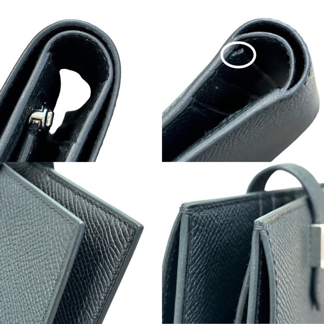 HERMES - エルメス HERMES ベアンコンパクト B刻印 ブラック HERMES - エルメス HERMES ベアンコンパクト B刻印 ブラック
