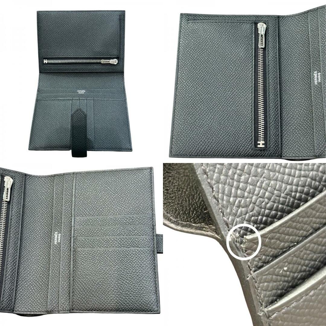 HERMES - エルメス HERMES ベアンコンパクト B刻印 ブラック HERMES - エルメス HERMES ベアンコンパクト B刻印 ブラック