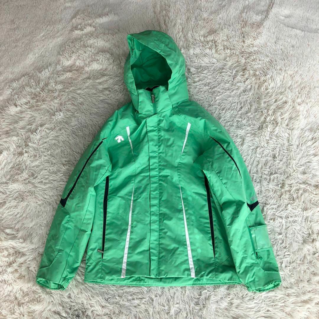 DESCENTEデサントスキーウェア上下 黄緑×黒ブラックXL DESCENTEデサントスキーウェア上下 黄緑×黒ブラックXL