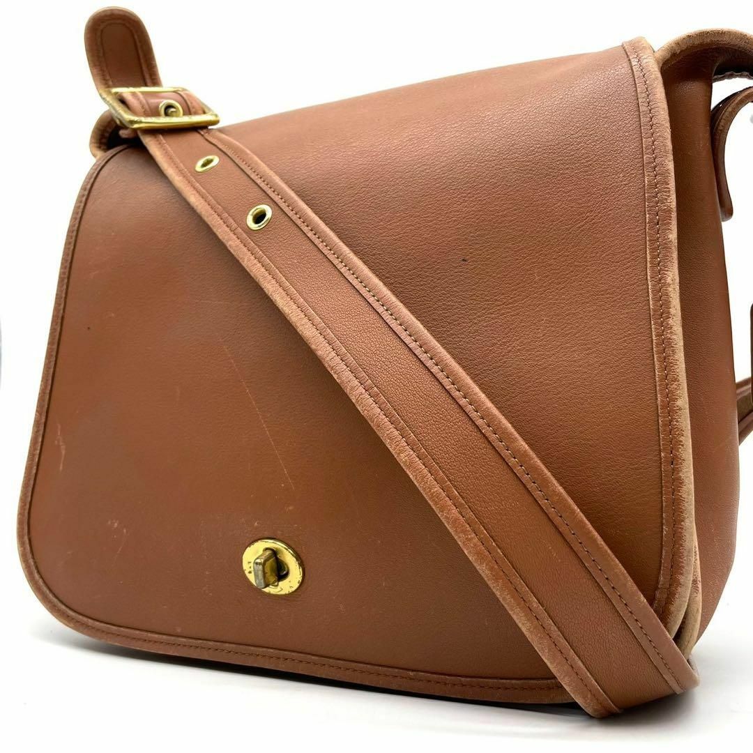 COACH - オールドコーチ ショルダーバッグ スチュワーデス グラブタンレザー 茶