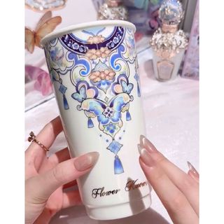 フラワーノーズ胡蝶雲肩シリーズ陶器タンブラー(タンブラー)