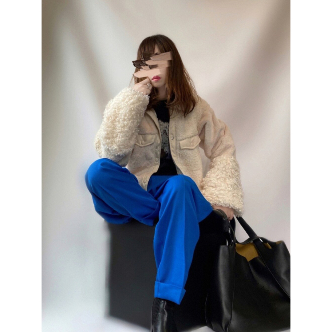 furfur ファーファ エコファーミックスブルゾン furfur ファーファ エコファーミックスブルゾン