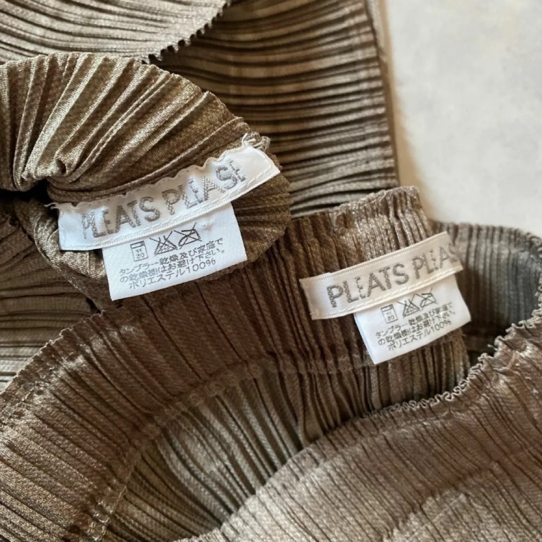 希少 PLEATS PLEASE デニム転写 セットアップ イッセイミヤケ 希少 PLEATS PLEASE デニム転写 セットアップ イッセイミヤケ