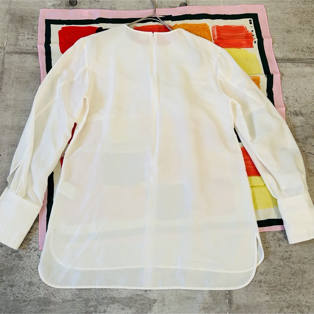 EFFE BEAMS - 【EFFE BEAMS】シルク100% 長袖シャツ日本製 EFFE BEAMS - 【EFFE BEAMS】シルク100% 長袖シャツ日本製