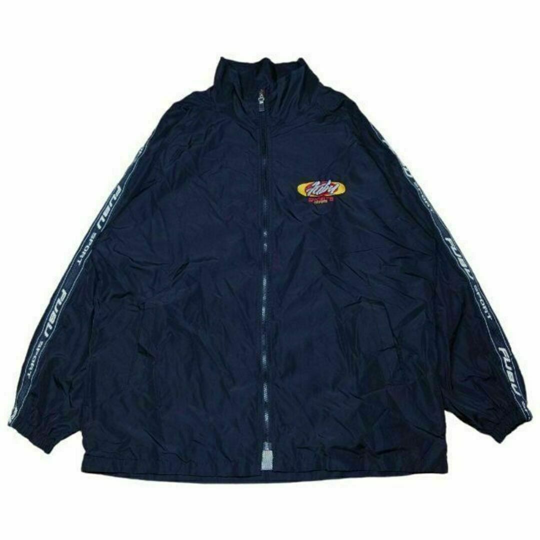 FUBU - 90s FUBU ビッグロゴ刺繍 サイドライン ナイロン FUBU - 90s FUBU ビッグロゴ刺繍 サイドライン ナイロン