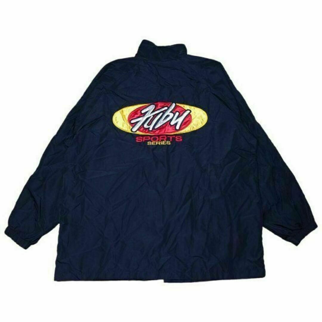 FUBU - 90s FUBU ビッグロゴ刺繍 サイドライン ナイロン FUBU - 90s FUBU ビッグロゴ刺繍 サイドライン ナイロン