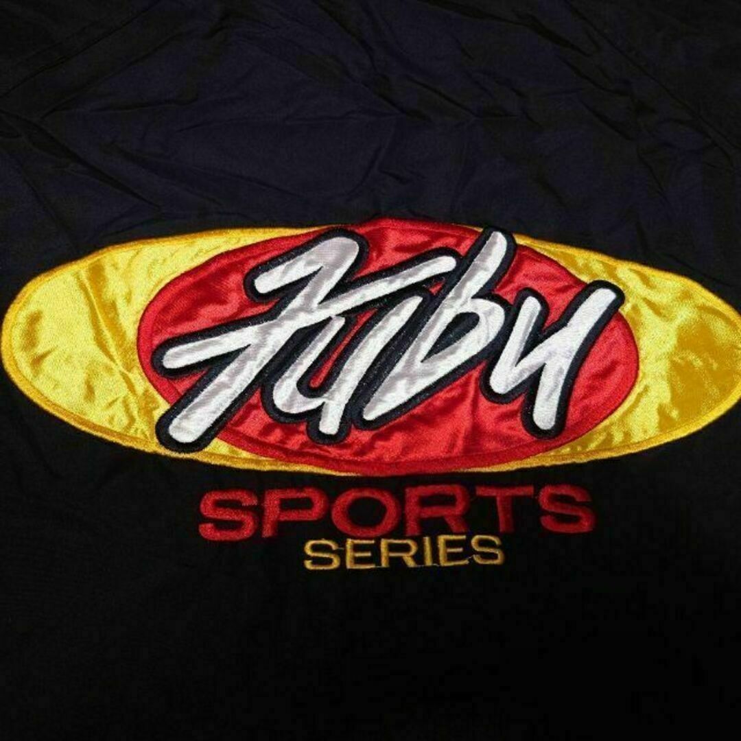 FUBU - 90s FUBU ビッグロゴ刺繍 サイドライン ナイロン FUBU - 90s FUBU ビッグロゴ刺繍 サイドライン ナイロン