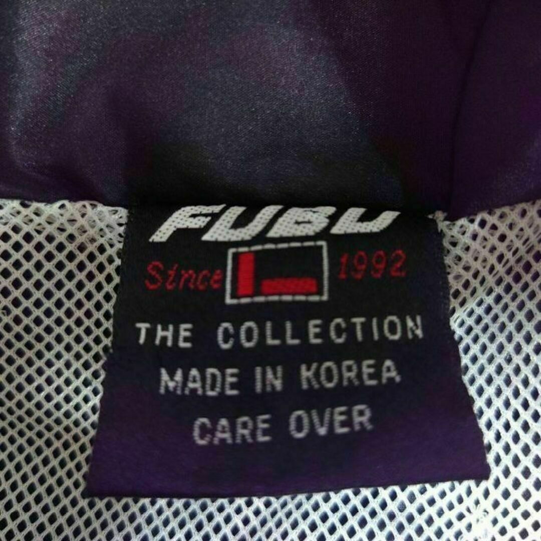 FUBU - 90s FUBU ビッグロゴ刺繍 サイドライン ナイロン FUBU - 90s FUBU ビッグロゴ刺繍 サイドライン ナイロン