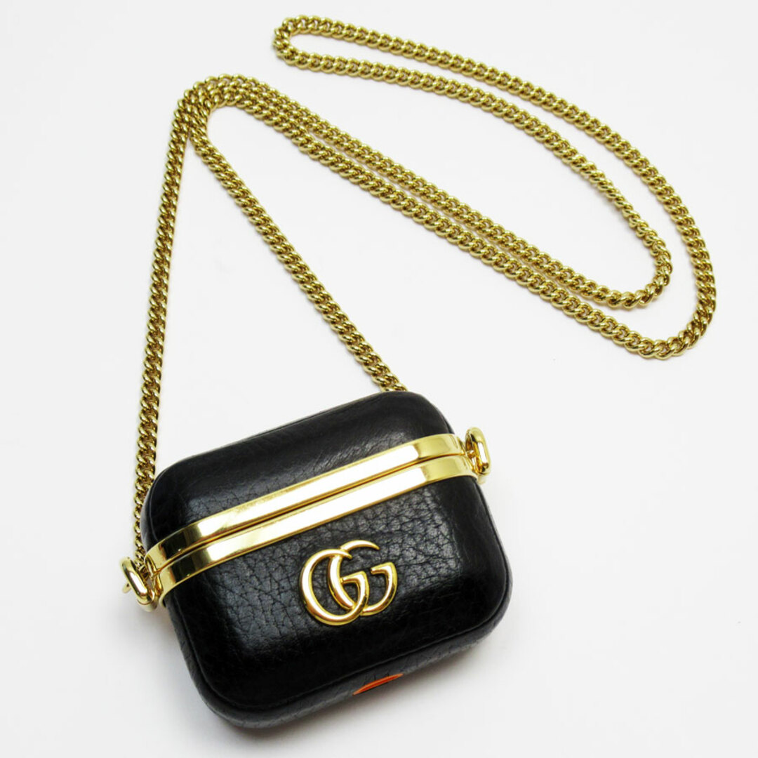 グッチ GUCCI Air Pods Proケース GGマーモント レザー/メタル グッチ GUCCI Air Pods Proケース GGマーモント レザー/メタル