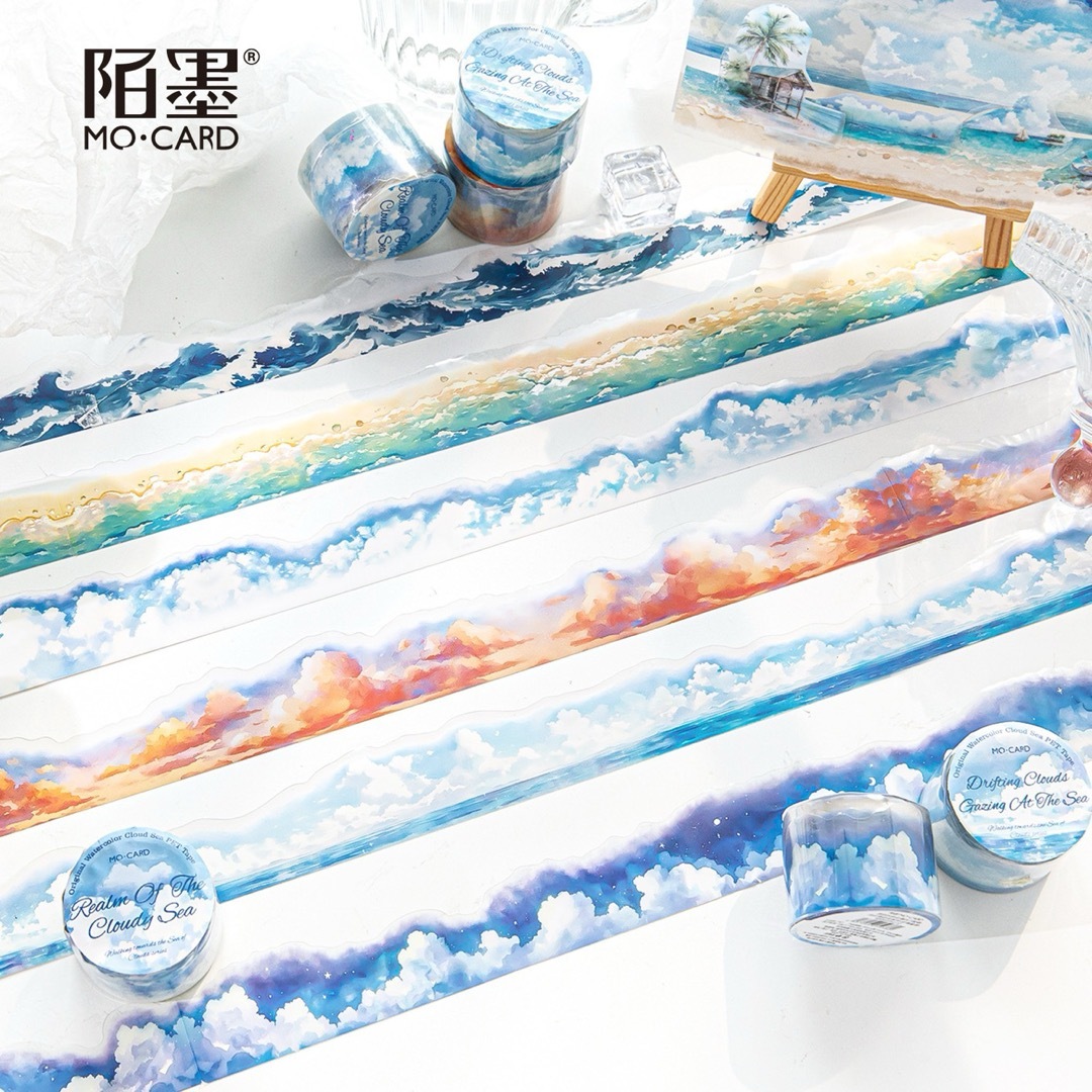 新品❗️向雲海走去シリーズ PET雲柄マスキングテープ 新品❗️向雲海走去シリーズ PET雲柄マスキングテープ