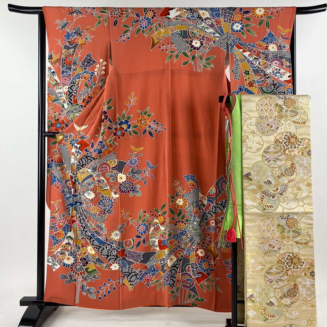 振袖 身丈161cm 裄丈64cm 正絹 秀品 振袖 身丈161cm 裄丈64cm 正絹 秀品