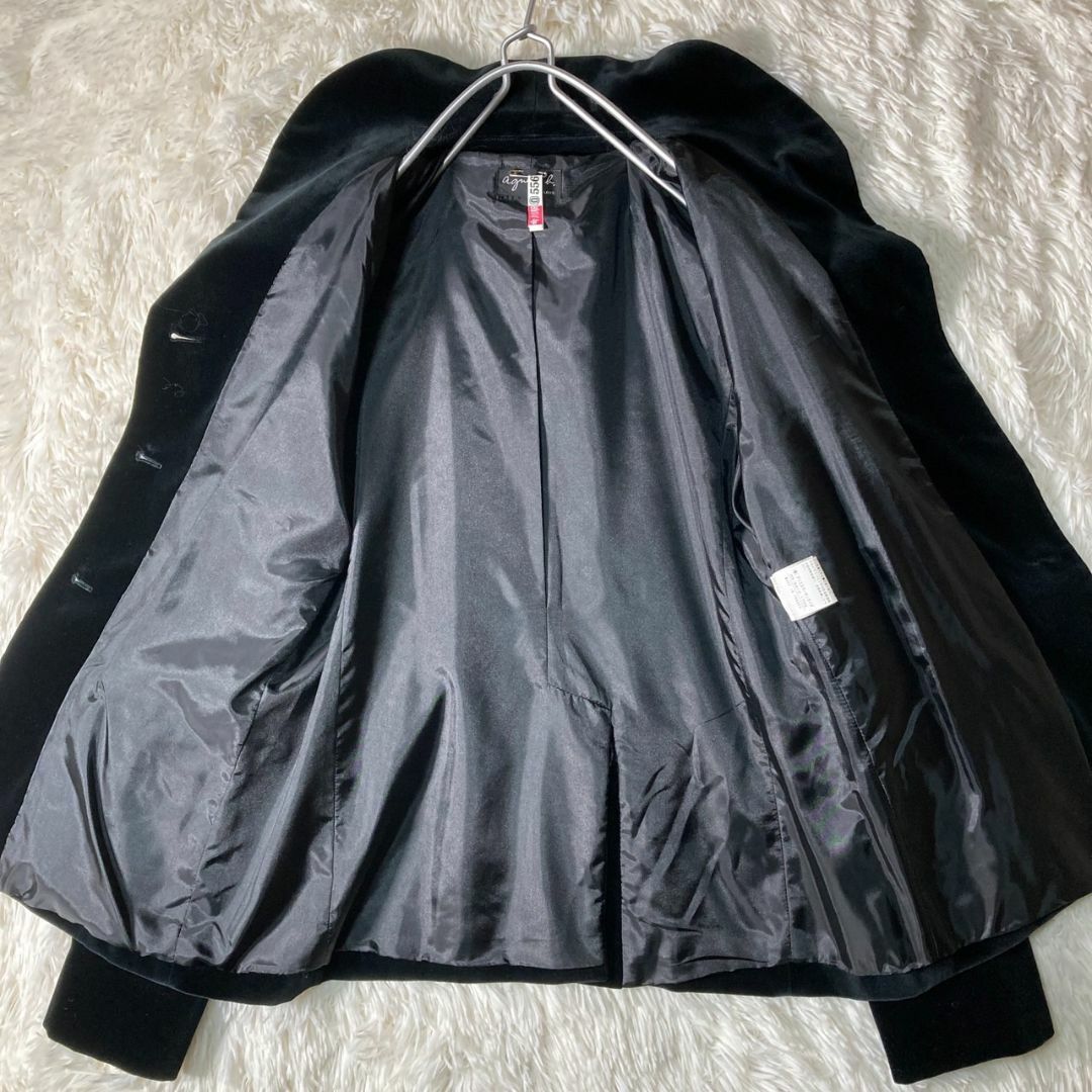 美品 アニエスベー ベロア セットアップ 上下 ジャケット パンツ 美品 アニエスベー ベロア セットアップ 上下 ジャケット パンツ