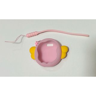 たまごっちユニ　シリコン　カバー　ケース　エンジェルモンスター　羽　ライトピンク(知育玩具)