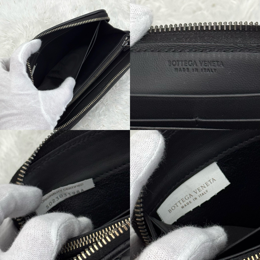 極美品✨ BOTTEGA VENETA イントレチャート ラウンドファスナー 極美品✨ BOTTEGA VENETA イントレチャート ラウンドファスナー
