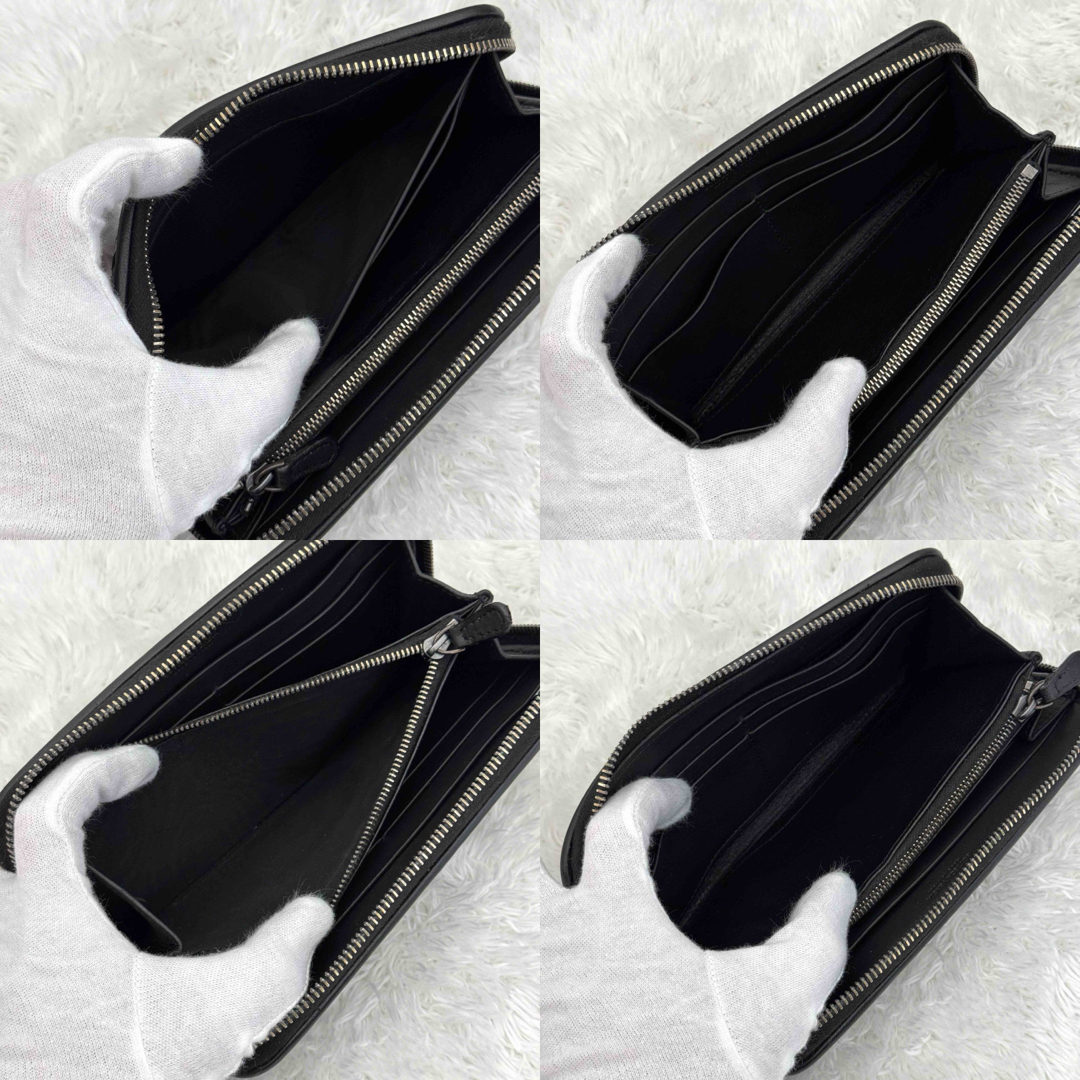 極美品✨ BOTTEGA VENETA イントレチャート ラウンドファスナー 極美品✨ BOTTEGA VENETA イントレチャート ラウンドファスナー