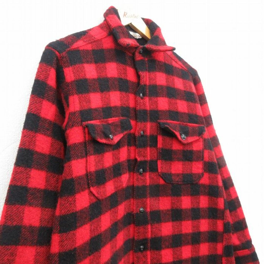 WOOLRICH - M☆古着 ウールリッチ WOOLRICH 長袖 ウール シャツ WOOLRICH - M☆古着 ウールリッチ WOOLRICH 長袖 ウール シャツ