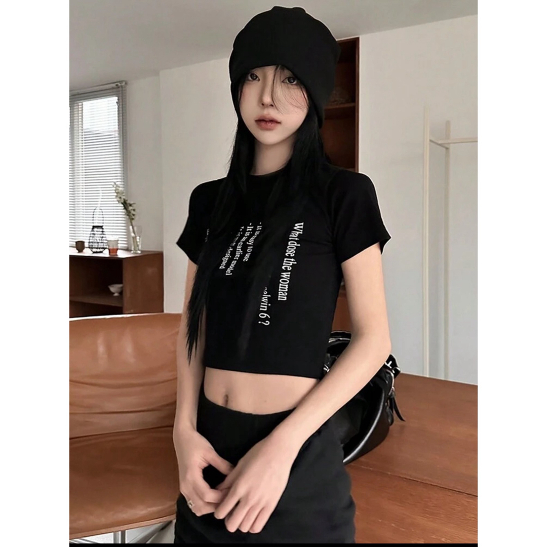 SHEIN(シーイン)のshein クロップシャツ レディースのトップス(シャツ/ブラウス(半袖/袖なし))の商品写真