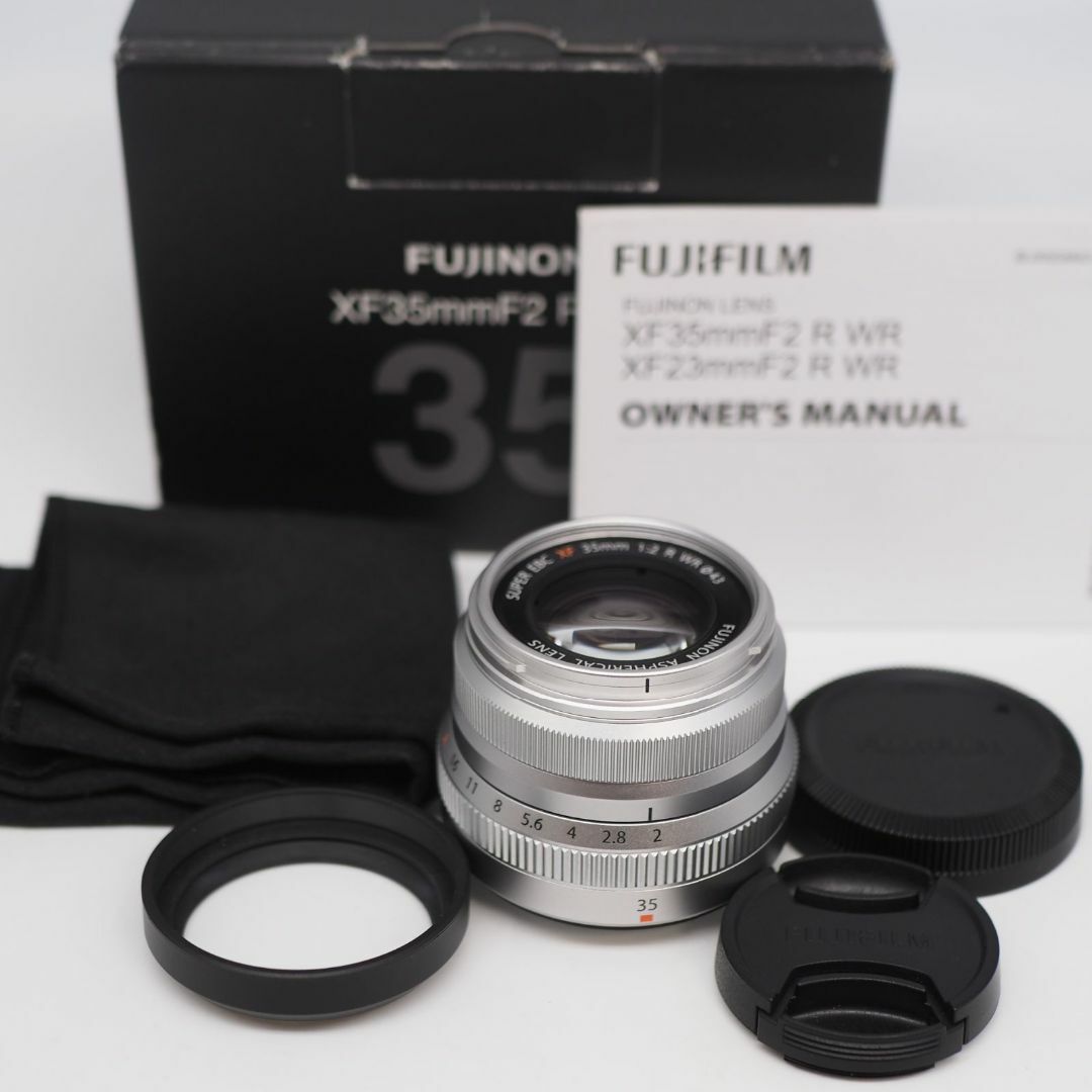 富士フイルム - □極上品□ FUJIFILM XF35mm F2 R WR シルバーの 富士フイルム - □極上品□ FUJIFILM XF35mm F2 R WR シルバーの