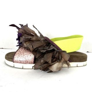 MSGM サンダル 蛍光ピンク MADE IN ITALY