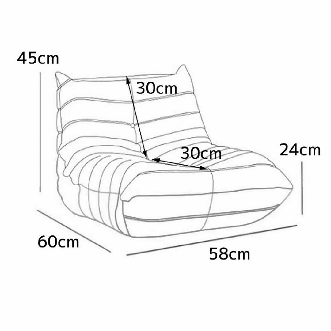 ソファ 一人掛け トーゴ togo mini 高反発ウレタン SFA-02WHの ソファ 一人掛け トーゴ togo mini 高反発ウレタン SFA-02WHの