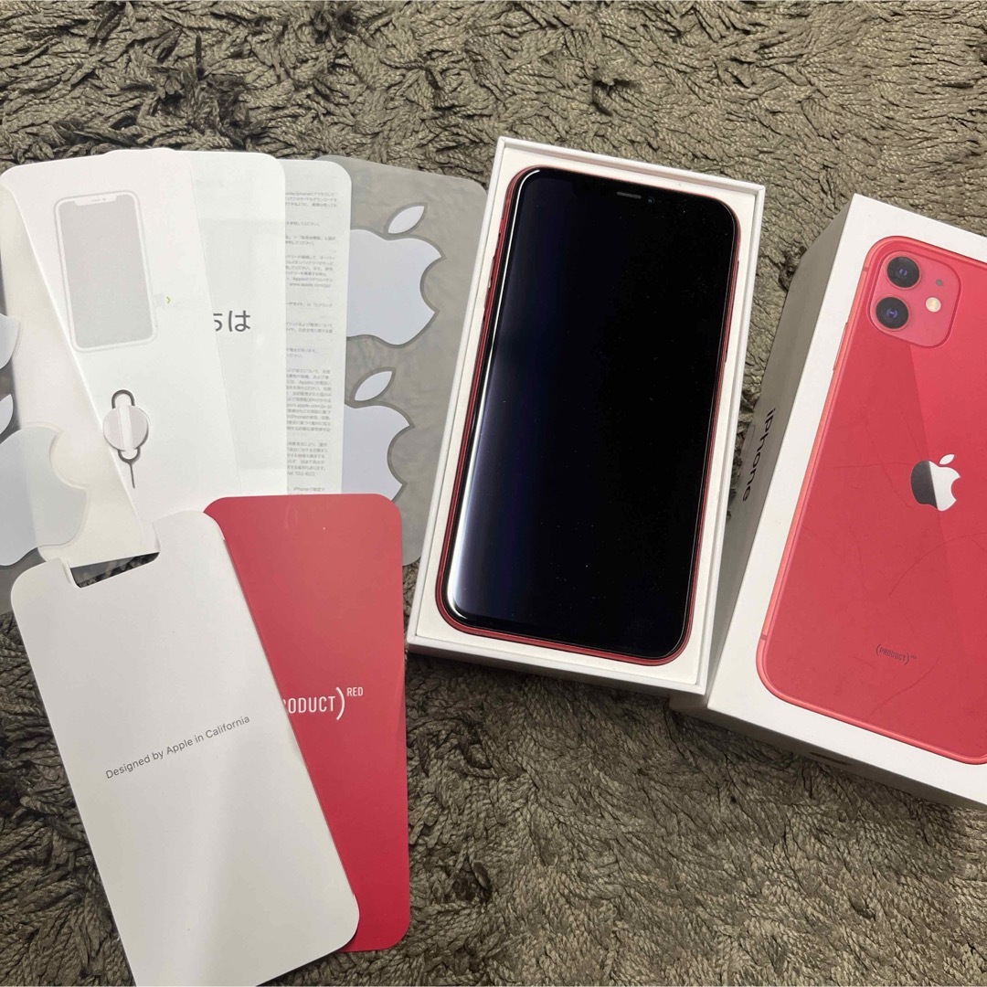 iPhone11 128GB レッド SIMフリー 本体 外箱あり iPhone11 128GB レッド SIMフリー 本体 外箱あり