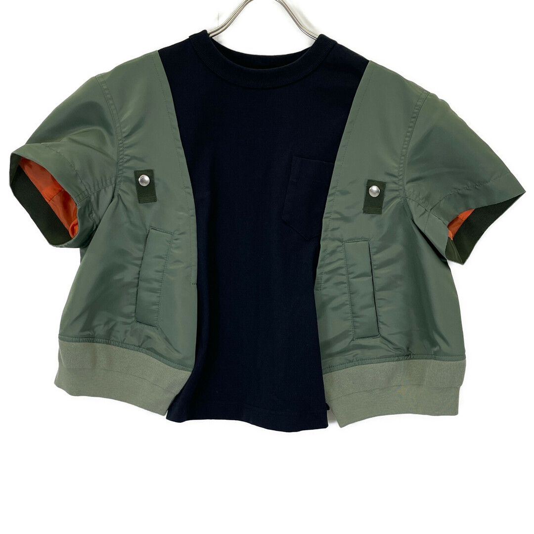 sacai - サカイ 24AW 24-07454 カーキ×ネイビー Nylon TwillxCotton sacai - サカイ 24AW 24-07454 カーキ×ネイビー Nylon TwillxCotton