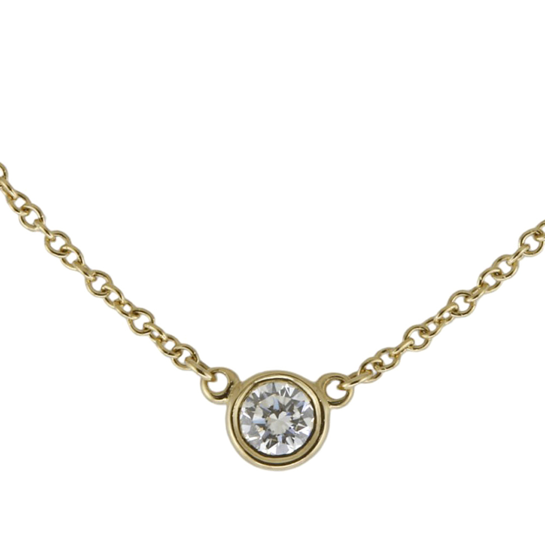 Tiffany & Co. - ティファニー バイザヤード 約0.12ct ネックレス 18金 K18イエローゴールド ダイヤモンド レディース TIFFANY&Co.  中古