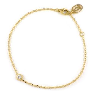 カルティエ(Cartier)のカルティエ Cartier ブレスレット ダムール SM ディアマン レジェ B6043300 1ポイント ダイヤモンド 0.09ct K18YG 【中古】(ブレスレット/バングル)
