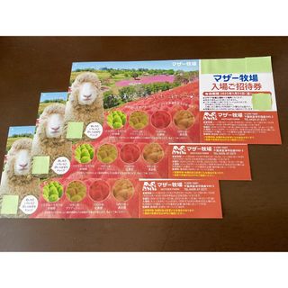 ’25 /１.31 迄 ◆ 千葉県 マザー牧場 ◆ 入園券３枚セットです！(美術館/博物館)