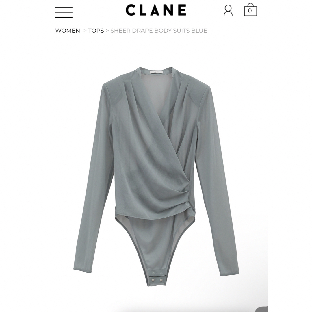 CLANE - CLANE SHEER DRAPE BODY SUITSの通販 by アリ'shop CLANE - CLANE SHEER DRAPE BODY SUITSの通販 by アリ'shop