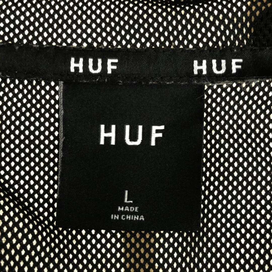 HUF - ハフ ナイロンジャケット L ネイビー×オフホワイト HUF HUF - ハフ ナイロンジャケット L ネイビー×オフホワイト HUF