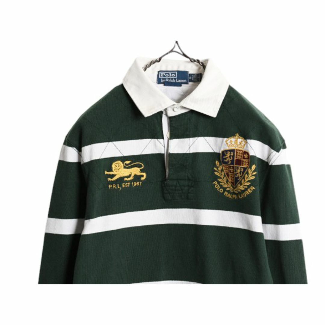 Ralph Lauren - 90s ポロ ラルフローレン ボーダー 長袖 ラガー Ralph Lauren - 90s ポロ ラルフローレン ボーダー 長袖 ラガー