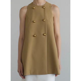 CLANE DOUBLE BUTTON FLARE TOPS(ベスト/ジレ)