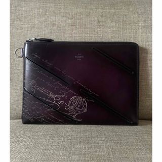 BERLUTI - 特注27万 ベルルッティ ニノGM レザー クラッチバッグ BERLUTI - 特注27万 ベルルッティ ニノGM レザー クラッチバッグ