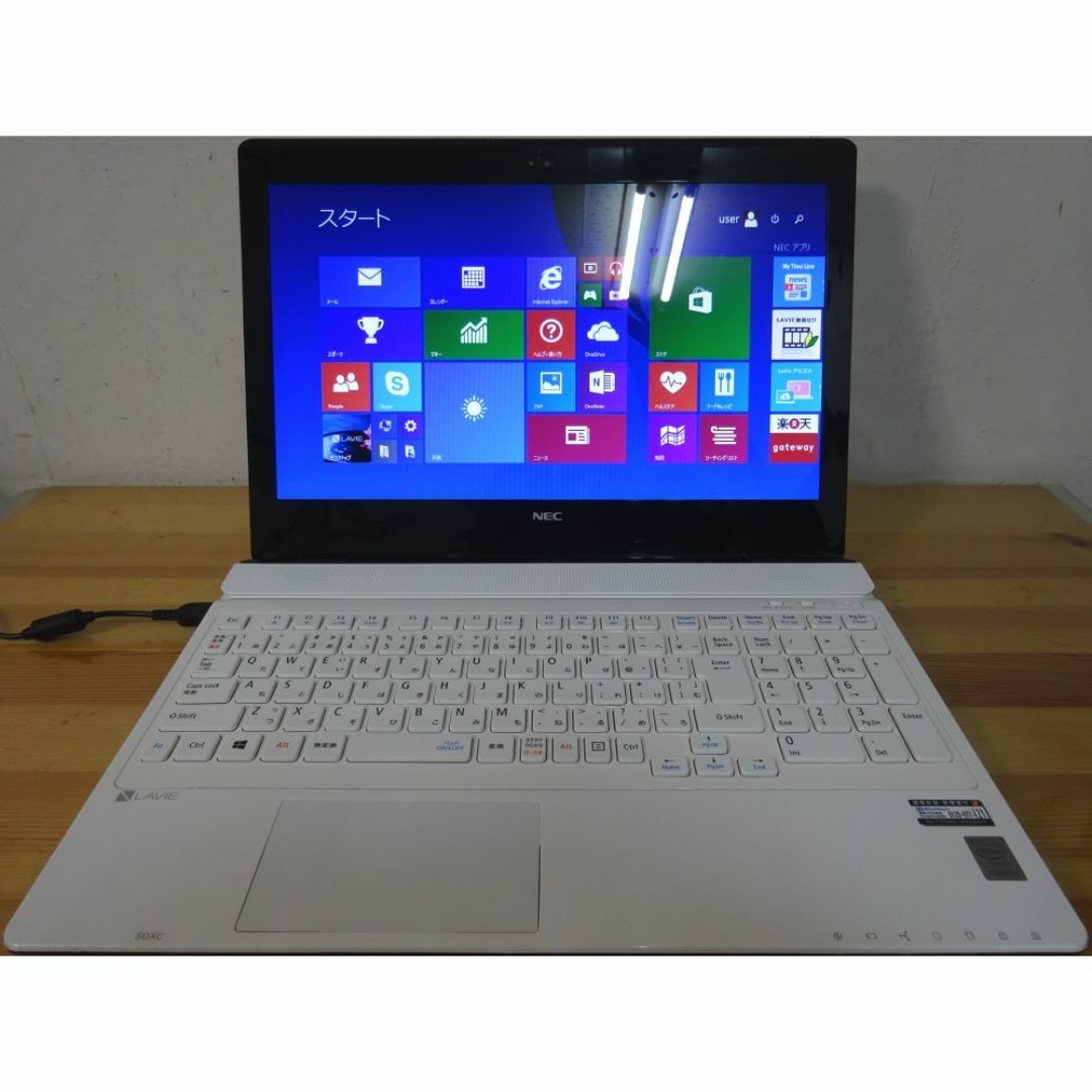 NEC ノートパソコン LAVIE NS PC-NS350BAW/中古特価良品