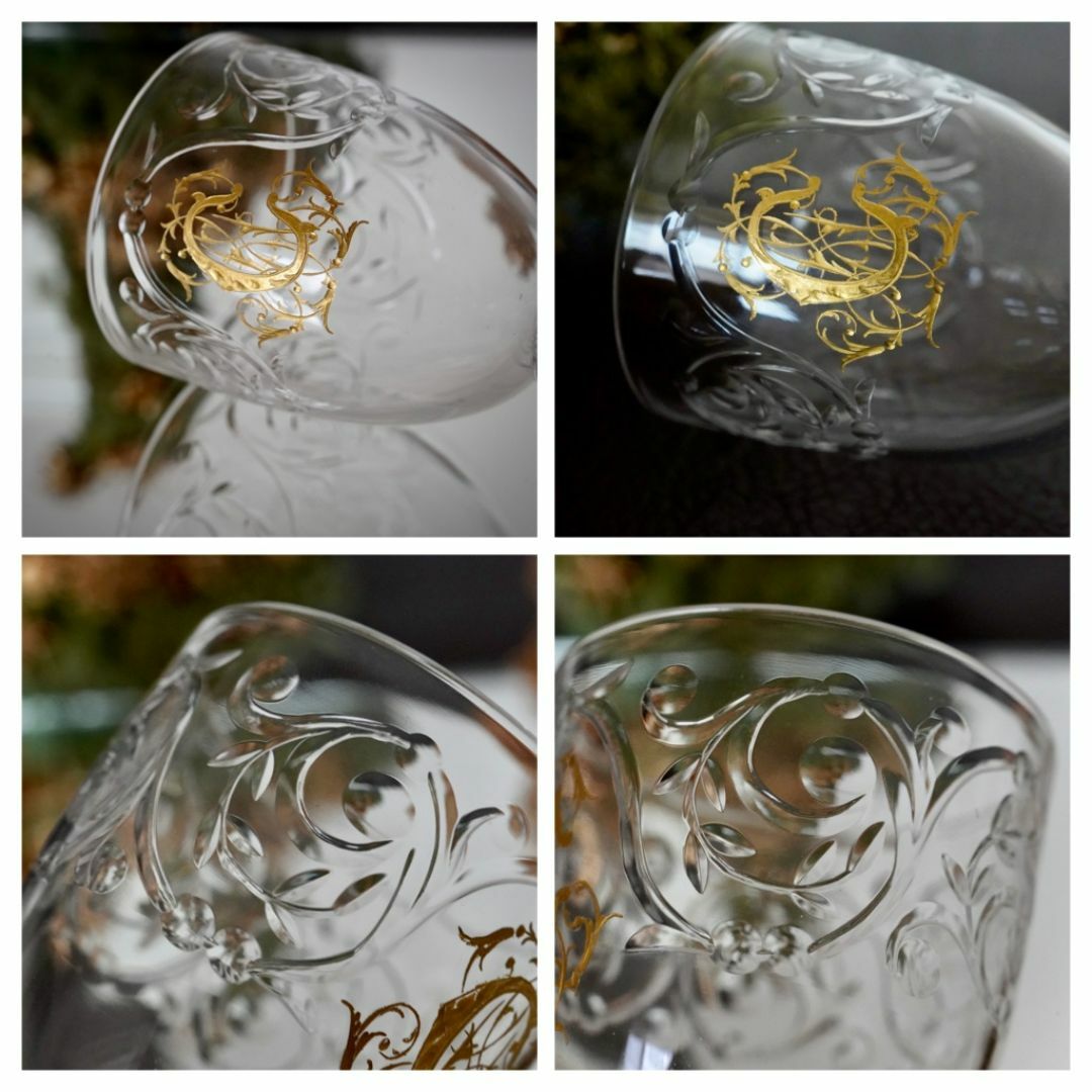 Baccarat - 極希少☆オールドバカラBACCARAT金彩モノグラム Baccarat - 極希少☆オールドバカラBACCARAT金彩モノグラム