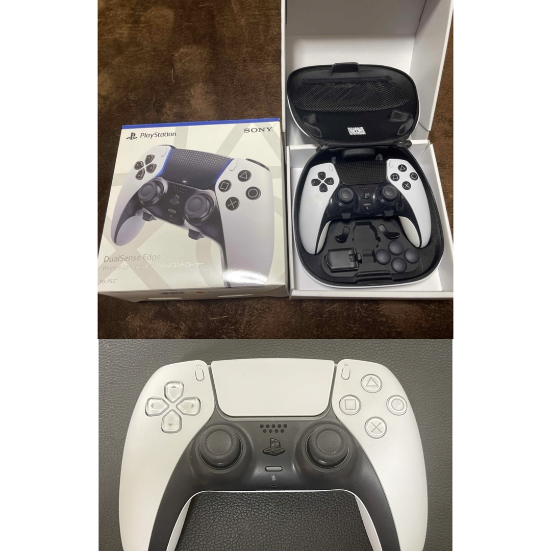 PS5 DualSense Edgeワイヤレスコントローラー➕純正コントローラー PS5 DualSense Edgeワイヤレスコントローラー➕純正コントローラー