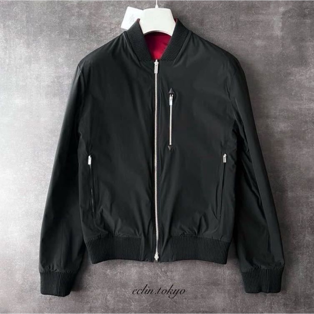 HERMES - HERMES 《リバーシブル》中綿入り ボンバージャケット HERMES - HERMES 《リバーシブル》中綿入り ボンバージャケット