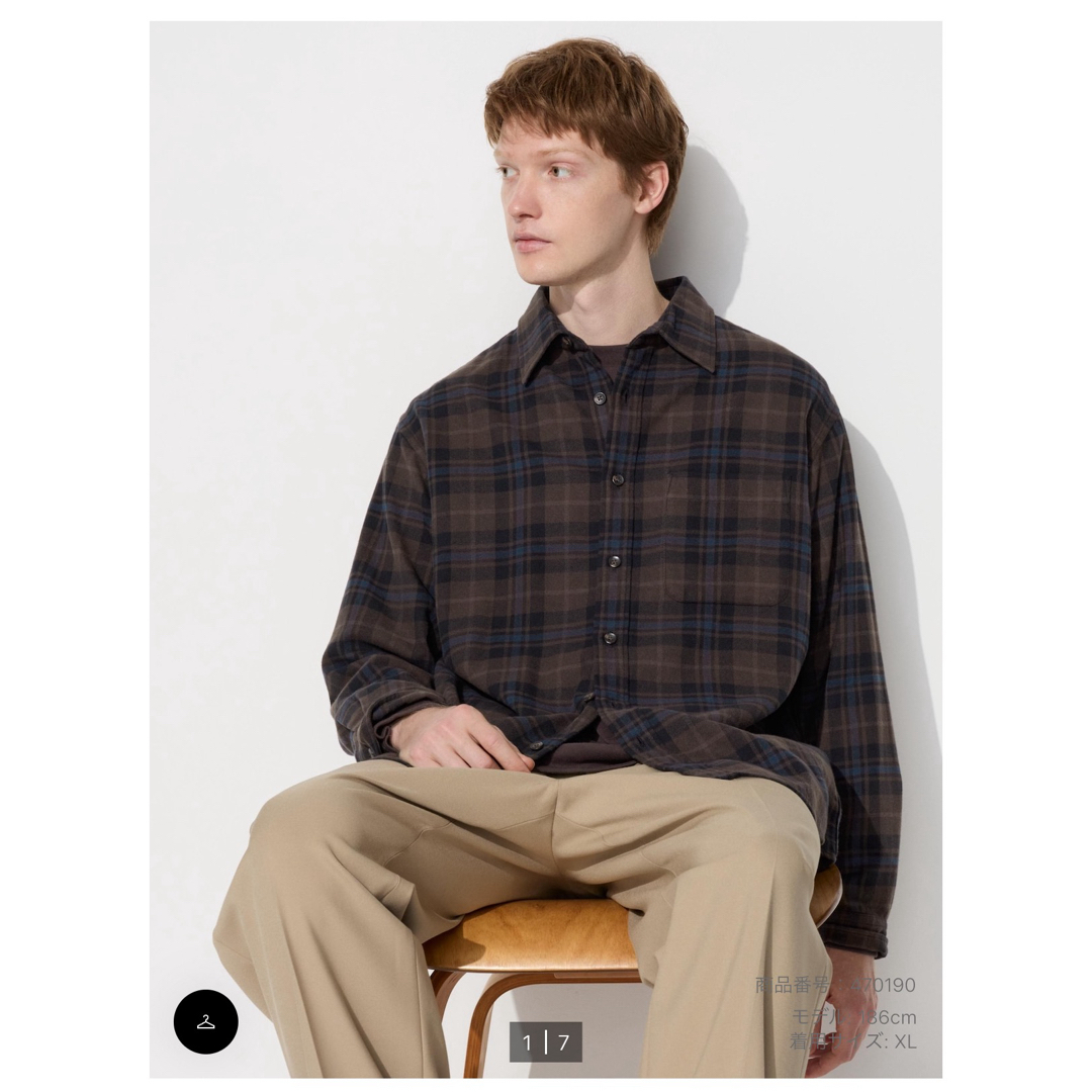 UNIQLO - UNIQLO チェックシャツの通販 by アピオ's shop UNIQLO - UNIQLO チェックシャツの通販 by アピオ's shop