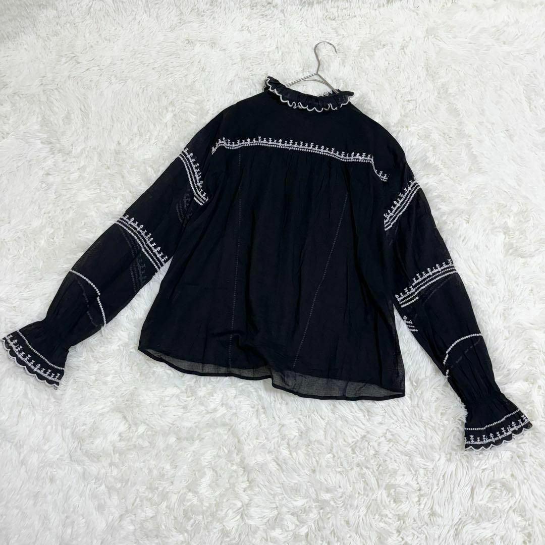 イザベルマランエトワール シースルー刺繍長袖ブラウス Sサイズ イザベルマランエトワール シースルー刺繍長袖ブラウス Sサイズ