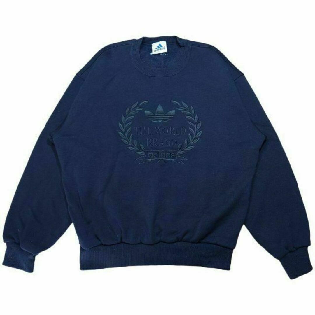adidas - 90s adidas ビッグロゴ刺繍 スウェットトレーナー 古着 adidas - 90s adidas ビッグロゴ刺繍 スウェットトレーナー 古着