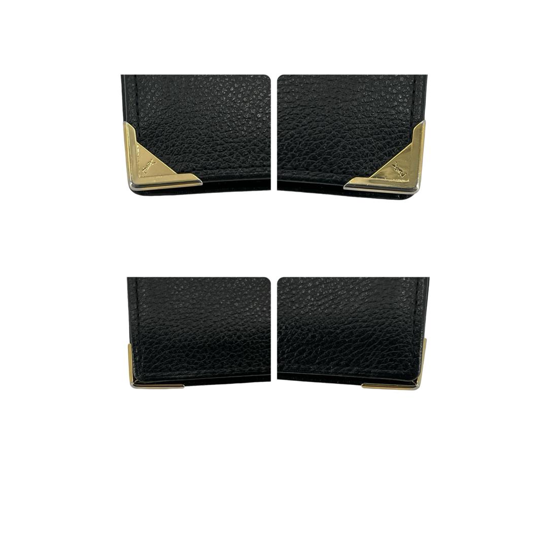 Yves Saint Laurent - 美品 イヴサンローラン 二つ折り財布 三角 Yves Saint Laurent - 美品 イヴサンローラン 二つ折り財布 三角